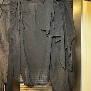 3.1 Phillip Lim black blouse.